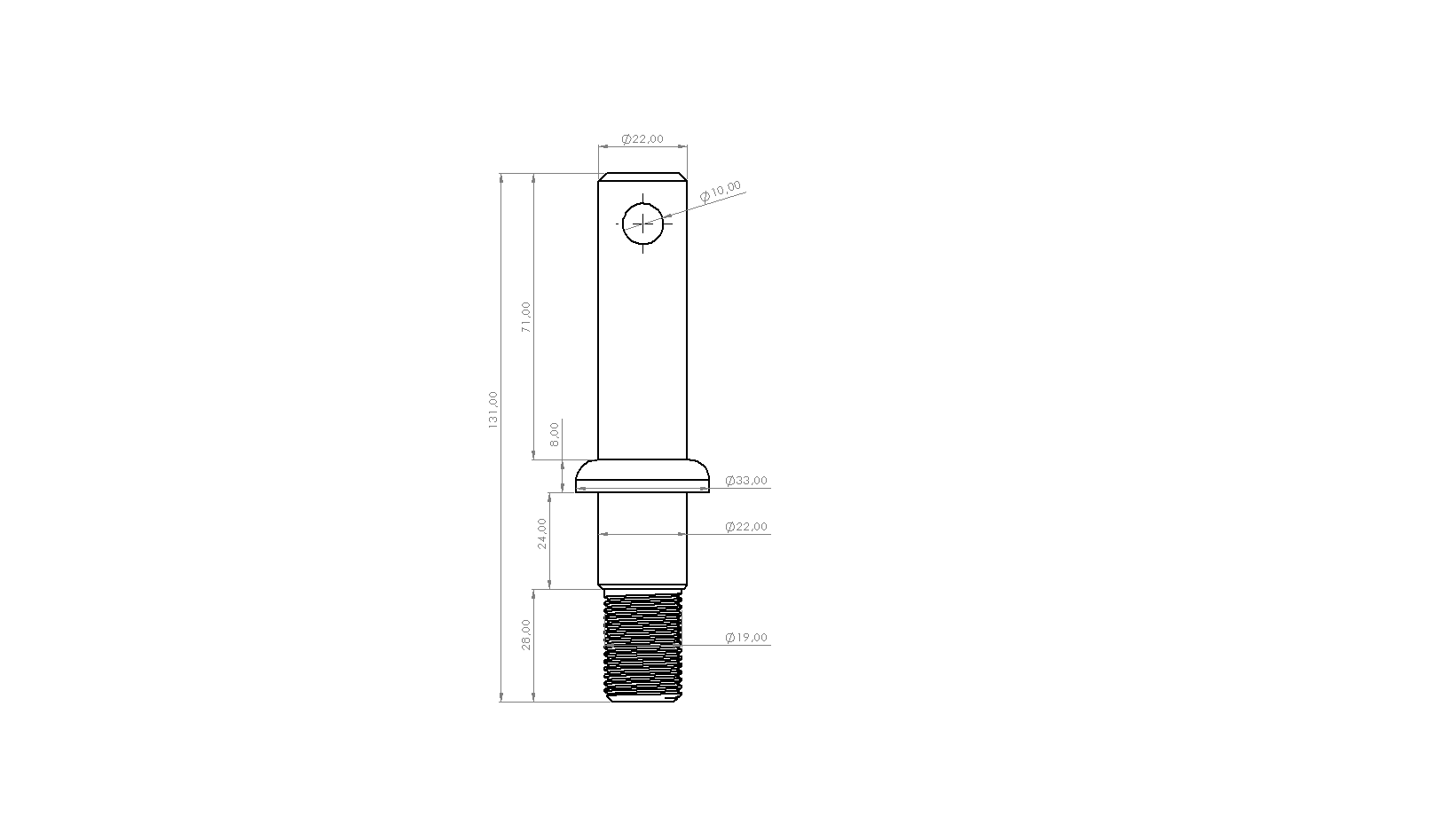 MF PULLUK TİLLER PİMİ (SOMUNLU, 22X22, 3/4 DİŞ)