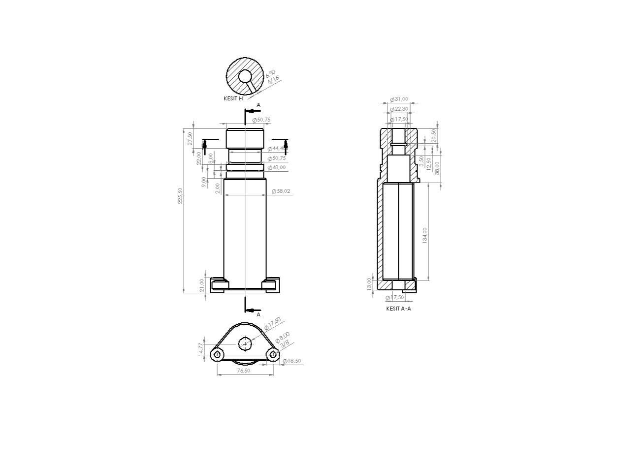 MF135/165 HİD.KADRAN GÖVDESİ (Vidalı-EM-2 Oring)
