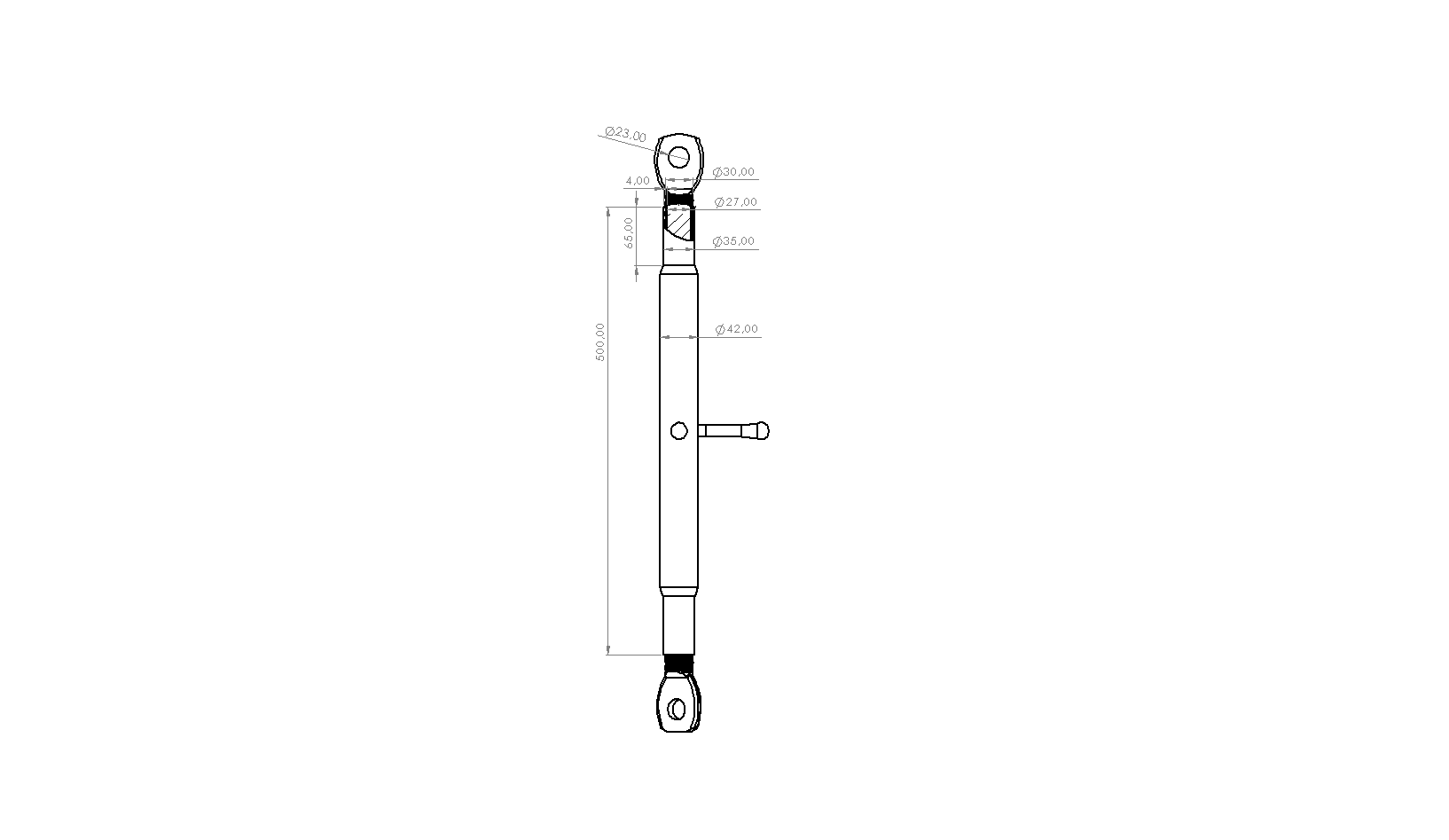 MF165 BORULU GERGİ MEKANİZMASI EM. SABİT (55cm BORU)