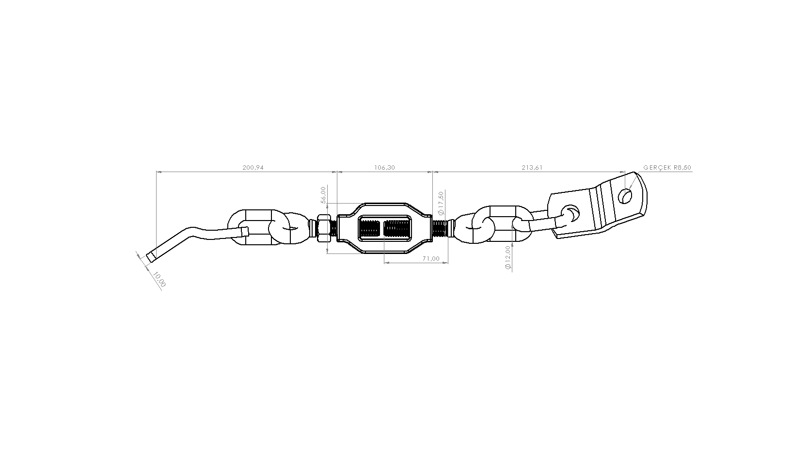 MF240 GERGİ ZİNCİRİ (18X2 DİŞ)
